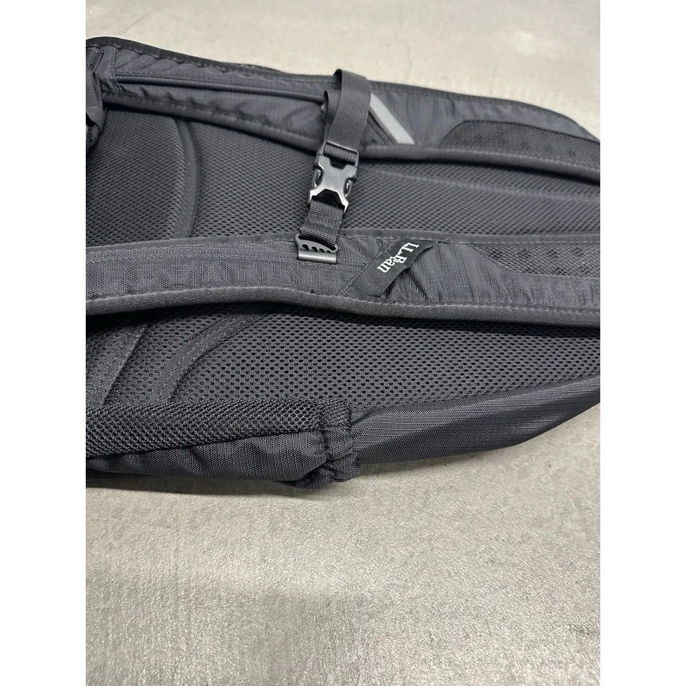 L.L.Bean Comfort Carry Laptop Pack 28L Black Backpack NWT 511138